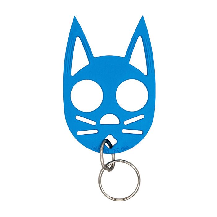 Cat Strike Self-Defense Keychain Light Blue
