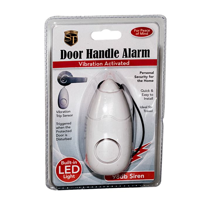 Portable Door Guard 98dB alarm with flashlight