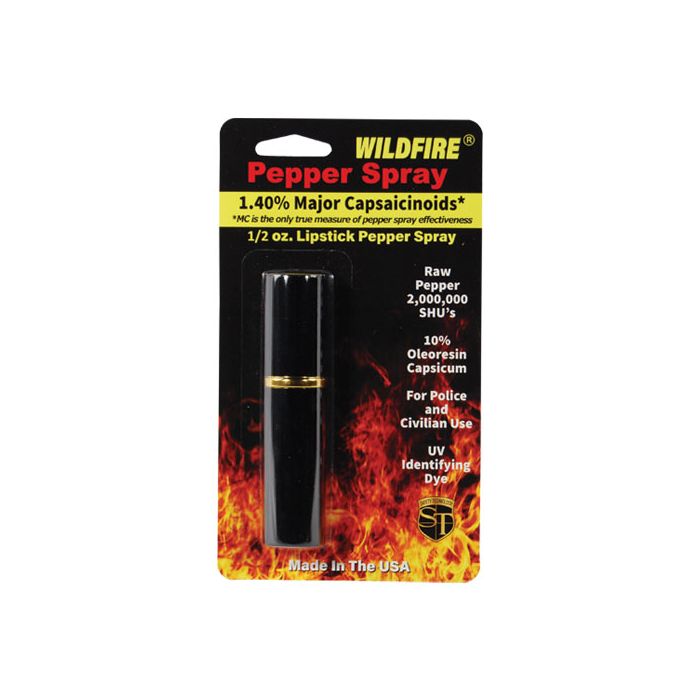 WildFire 1.4% MC Lipstick Pepper Spray Black